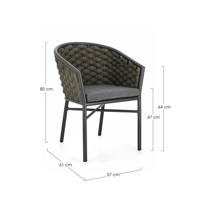 comprar SILLA CON REPOSABRAZOS | CON COJINES | MARGALIDA ANTRA JA60/VER online de BIZZOTTO desde 344,12 €