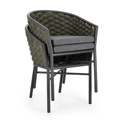 comprar SILLA CON REPOSABRAZOS | CON COJINES | MARGALIDA ANTRA JA60/VER online de BIZZOTTO desde 328,88 €