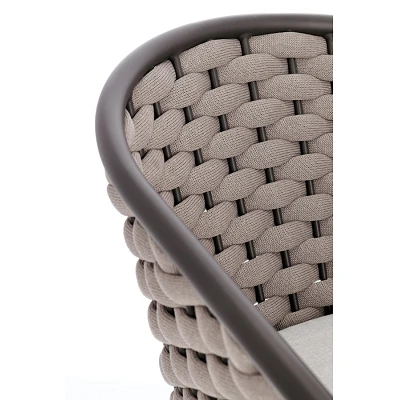 comprar SILLA CON REPOSABRAZOS | CON COJINES | MARGALIDA ANTRACITA/KHAK online de BIZZOTTO desde 344,12 €
