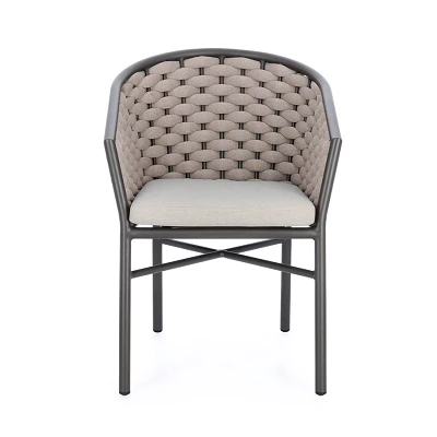 comprar SILLA CON REPOSABRAZOS | CON COJINES | MARGALIDA ANTRACITA/KHAK online de BIZZOTTO desde 328,88 €