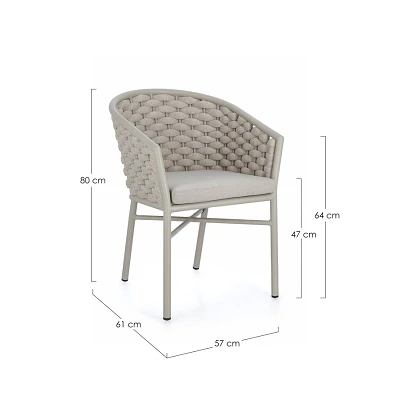 comprar SILLA CON REPOSABRAZOS | CON COJINES | MARGALIDA SATURN online de BIZZOTTO desde 344,12 €