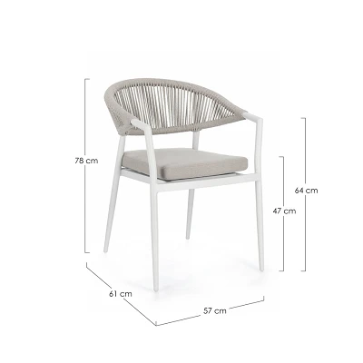 comprar SILLA CON REPOSABRAZOS | CON COJINES | MILLOR BLANCO JA61 online de BIZZOTTO desde 257,00 € comprar SILLA CON REPOSABRAZOS | CON COJINES | MILLOR BLANCO JA61 online de BIZZOTTO desde 257,00 €