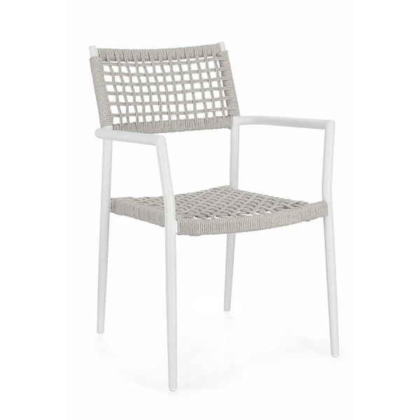 SILLA CON REPOSABRAZOS |  CALETA BLANCO JA61