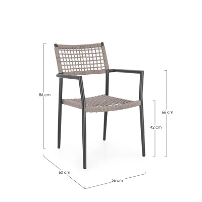 comprar SILLA CON REPOSABRAZOS | CALETA ANTRA JA60/KHAKI online de BIZZOTTO desde 224,33 €