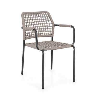 comprar SILLA CON REPOSABRAZOS | RAJADA ANTRACITA JA60/KHAKI online de BIZZOTTO desde 219,98 €