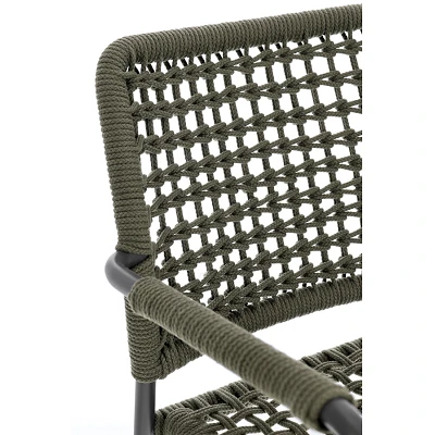 comprar SILLA CON REPOSABRAZOS | RAJADA ANTRACITA JA60/VERDE online de BIZZOTTO desde 219,98 €