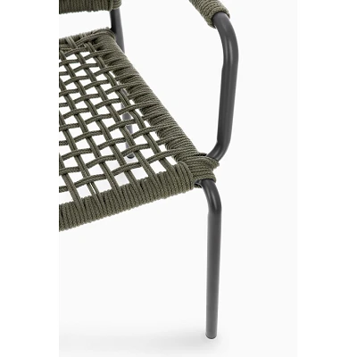 comprar SILLA CON REPOSABRAZOS | RAJADA ANTRACITA JA60/VERDE online de BIZZOTTO desde 219,98 €