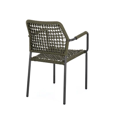 comprar SILLA CON REPOSABRAZOS | RAJADA ANTRACITA JA60/VERDE online de BIZZOTTO desde 219,98 €