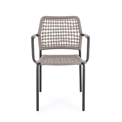 comprar SILLA CON REPOSABRAZOS | RAJADA ANTRACITA JA60/KHAKI online de BIZZOTTO desde 219,98 €