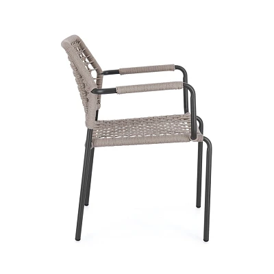 comprar SILLA CON REPOSABRAZOS | RAJADA ANTRACITA JA60/KHAKI online de BIZZOTTO desde 219,98 €