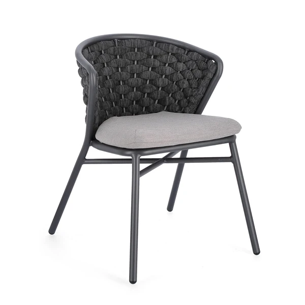SILLA CON COJINES |  HARLOW ANTRAC QS22/GRAPHITE