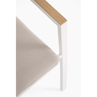 comprar SILLA CON REPOSABRAZOS | CON COJINES | ZELMAR BLANCO YK11 online de BIZZOTTO desde 199,29 €