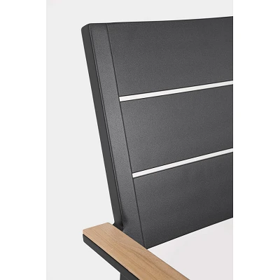 comprar SILLA CON REPOSABRAZOS | CON COJINES | ZELMAR ANTRACITA YK13 online de BIZZOTTO desde 199,29 €
