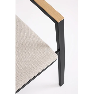 comprar SILLA CON REPOSABRAZOS | CON COJINES | ZELMAR ANTRACITA YK13 online de BIZZOTTO desde 199,29 €