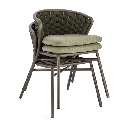 comprar SILLA CON COJINES | HARLOW OLIV QS24 online de Bizzotto Homemotion desde 370,26 €