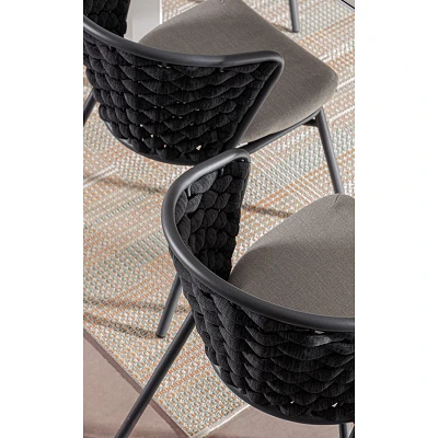 comprar SILLA CON COJINES | HARLOW ANTRAC QS22/GRAPHITE online de Bizzotto Homemotion desde 370,26 €