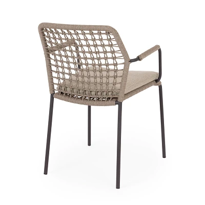 comprar SILLA CON REPOSABRAZOS | CON COJINES | CANAR ANTRACITA online de Bizzotto Homemotion desde 402,93 €