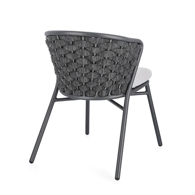comprar SILLA CON COJINES | HARLOW ANTRAC QS22/GRAPHITE online de Bizzotto Homemotion desde 370,26 €