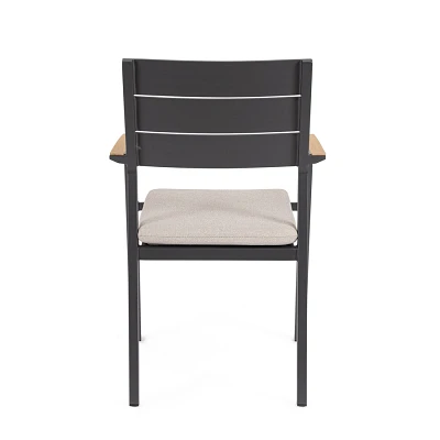 comprar SILLA CON REPOSABRAZOS | CON COJINES | ZELMAR ANTRACITA YK13 online de BIZZOTTO desde 199,29 €
