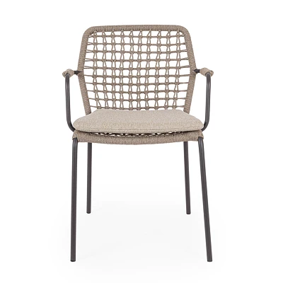 comprar SILLA CON REPOSABRAZOS | CON COJINES | CANAR ANTRACITA online de Bizzotto Homemotion desde 402,93 €