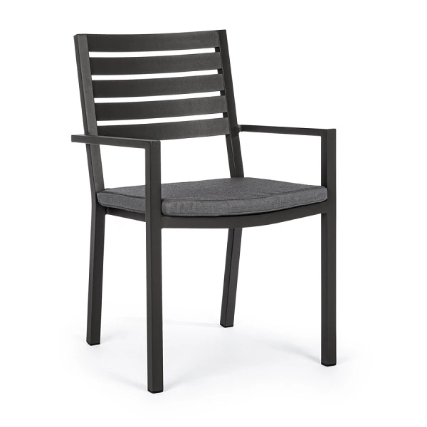 SILLA CON REPOSABRAZOS |  CON COJINES |  HELINA ANTRACITA LH32