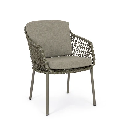 comprar SILLA CON REPOSABRAZOS | CON COJINES | IVISSA VERDE online de Bizzotto Homemotion desde 736,16 €