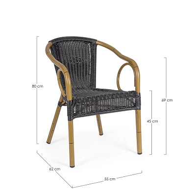 comprar SILLA CON REPOSABRAZOS | CALA DARK online de BIZZOTTO desde 175,33 € comprar SILLA CON REPOSABRAZOS | CALA DARK online de BIZZOTTO desde 175,33 €