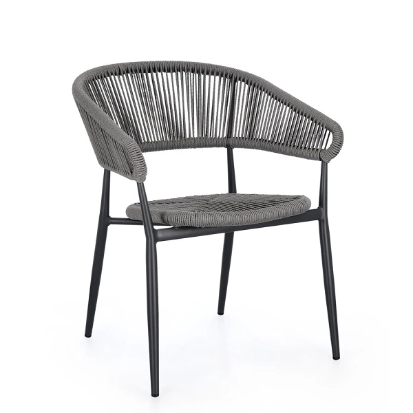 SILLA CON REPOSABRAZOS |  ALGAIDA ANTRACITA/GRIS