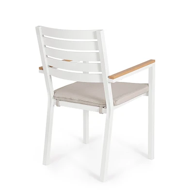 comprar SILLA CON REPOSABRAZOS | CON COJINES | HENNA BLANCO LD30 online de Yes desde 169,88 €