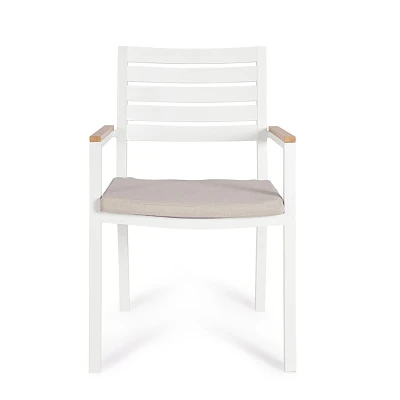 comprar SILLA CON REPOSABRAZOS | CON COJINES | HENNA BLANCO LD30 online de Yes desde 169,88 €