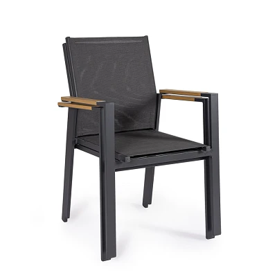 comprar SILLA CON REPOSABRAZOS | HETA ANTRACITA LH32 online de Yes desde 113,26 €