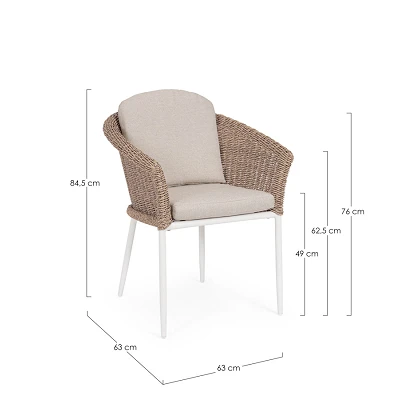 comprar SILLA CON REPOSABRAZOS | CON COJINES | OCEANA VAPOR YK15 online de BIZZOTTO desde 311,45 €
