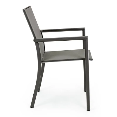 comprar SILLA CON REPOSABRAZOS | KONNOR ANTRACITA CX23 online de BIZZOTTO desde 176,42 €