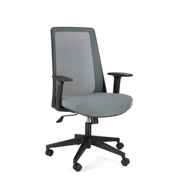 SILLA OFICINA C-BR WESLEY GRIS OSCURO