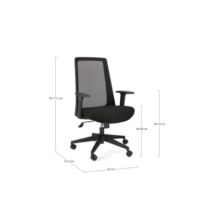 comprar SILLA OFICINA C-BR WESLEY NEGRO online de Yes desde 326,70 €