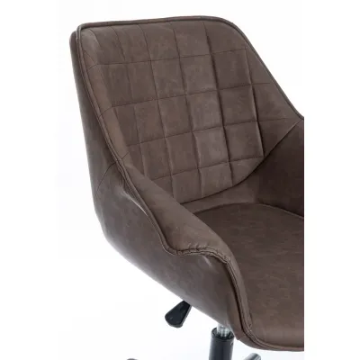 comprar SILLÓN OFICINA JOSHUA MARRÓN online de BIZZOTTO desde 285,56 €