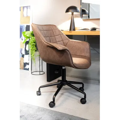 comprar SILLÓN OFICINA JOSHUA MARRÓN online de BIZZOTTO desde 285,56 €