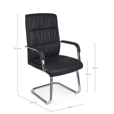 comprar SILLÓN OFICINA SYDNEY NEGRO online de Yes desde 202,07 €
