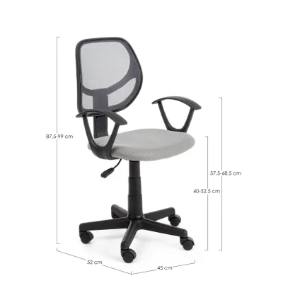 comprar SILLA OFICINA ELLA GRIS online de Yes desde 118,58 €