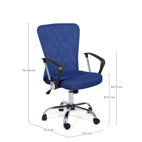 SILLÓN OFICINA BRISBANE AZUL