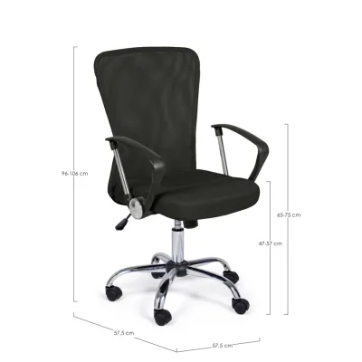 comprar SILLA OFICINA C-BR BRISBANE NEGRO online de Yes desde 157,30 €