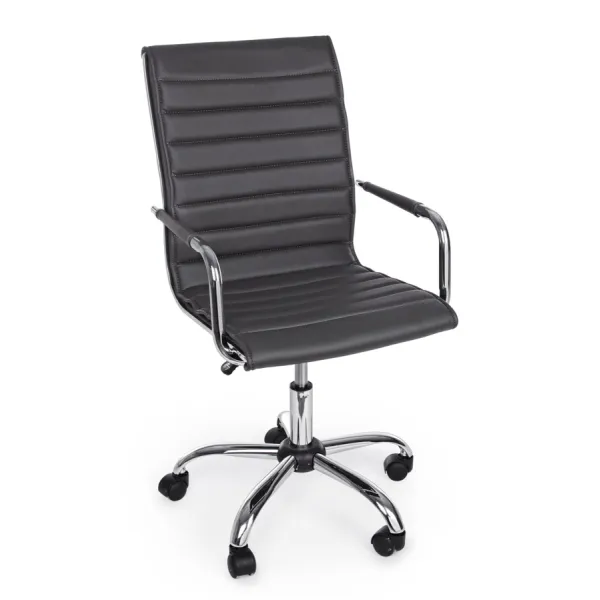 SILLÓN OFICINA PERTH GRIS OSCURO