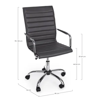 comprar SILLÓN OFICINA PERTH GRIS OSCURO online de Yes desde 197,23 €