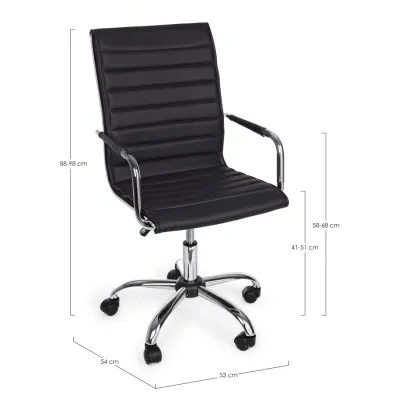 comprar SILLÓN OFICINA PERTH NEGRO online de Yes desde 197,23 €