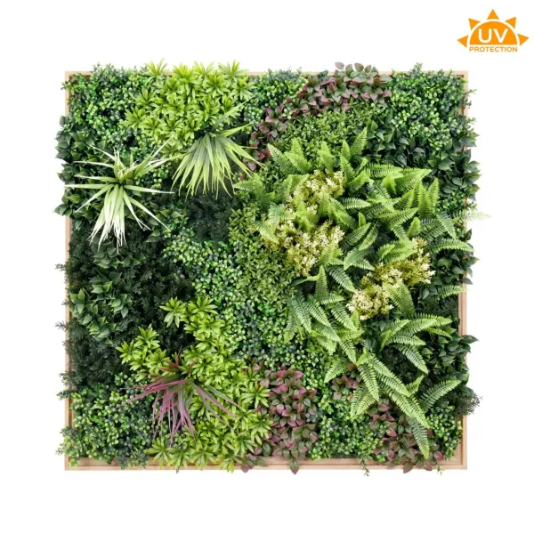 CUADRO VEGETAL ARTIFICIAL 100X100CM Jardín Vertical