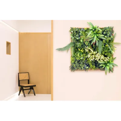 comprar CUADRO VEGETAL ARTIFICIAL 50X50CM Jardin Vertical online de  desde 41,88 €