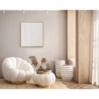 comprar SILLÓN GIRATORIO FLOREL BLANCO online de BIZZOTTO desde 627,39 €