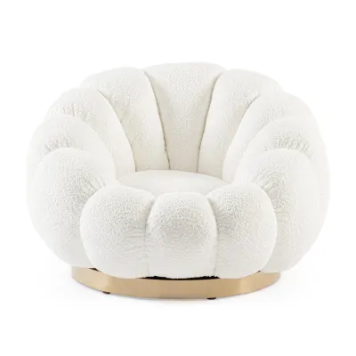 comprar SILLÓN GIRATORIO FLOREL BLANCO online de BIZZOTTO desde 627,39 €