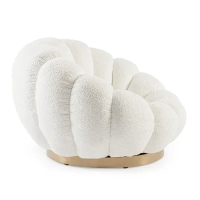 comprar SILLÓN GIRATORIO FLOREL BLANCO online de BIZZOTTO desde 627,39 €