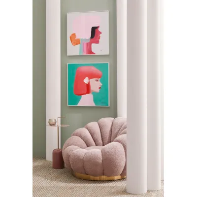 comprar SILLÓN GIRATORIO FLOREL ROSA ANTIGUO online de BIZZOTTO desde 627,39 €